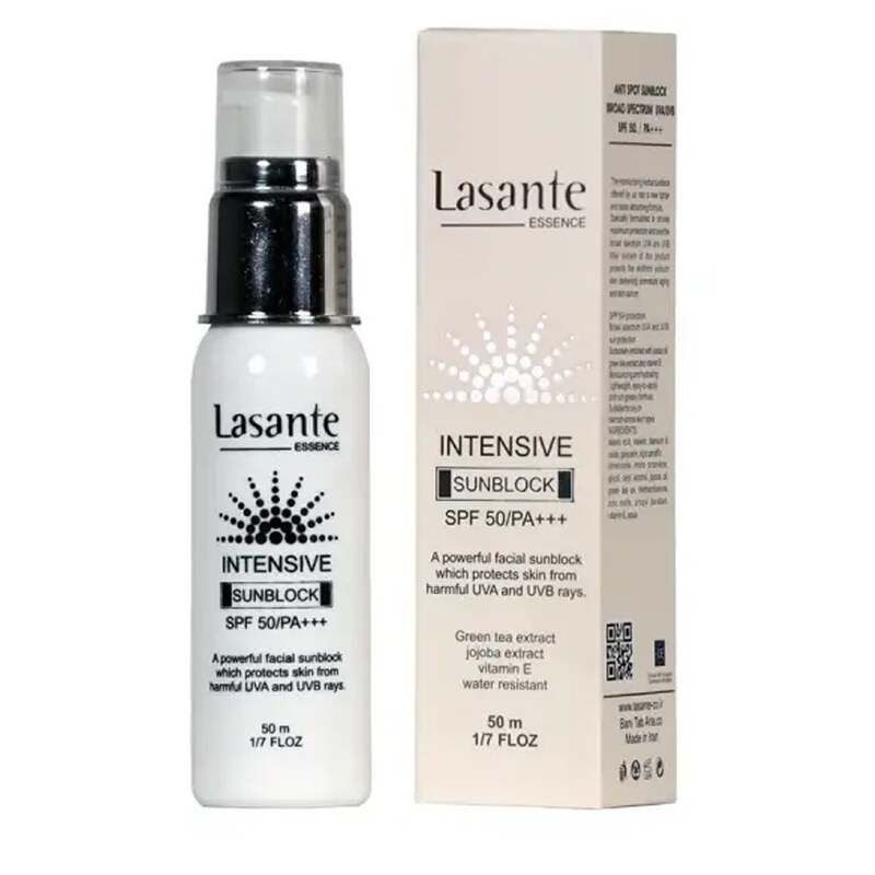 ضد آفتاب  بی رنگ SPF50 لاسانته حجم 50 میلی لیتر