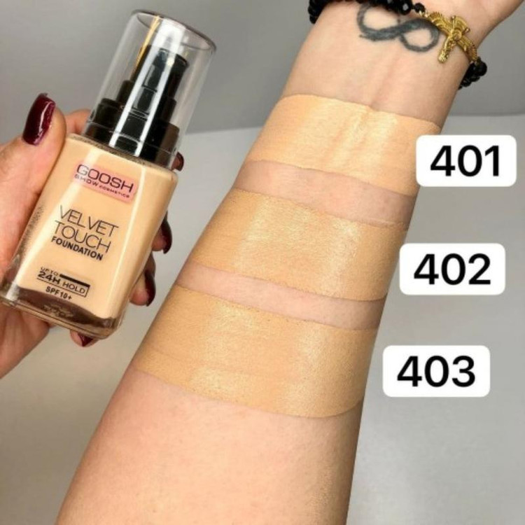 کرم پودر گاش رنگ شماره 402 جذاب مدل GOSH VELVET TOUCH