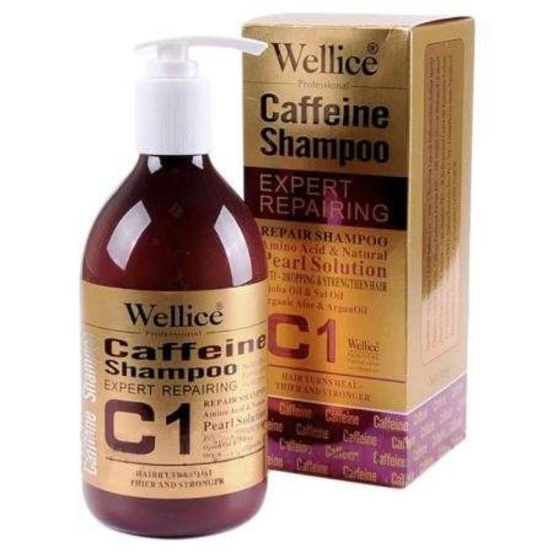 شامپو کافئین ویلایس ضد ریزش مدل C1 حجم 500 میل