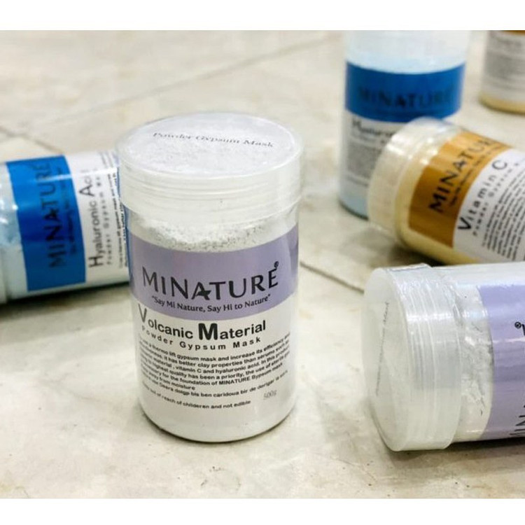 ماسک گچی لایه بردار عصاره مواد آتشفشانی برند میناتور MINATURE حجم 500 میل