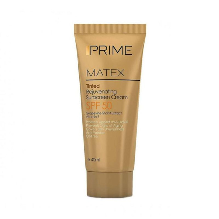 کرم ضد آفتاب پریم جوان کننده صورت مدل Matex Tinted SPF50