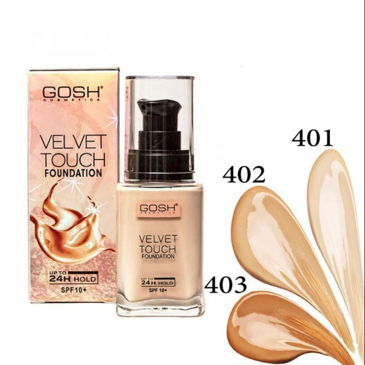 کرم پودر گاش رنگ شماره 401 جذاب مدل GOSH VELVET TOUCH