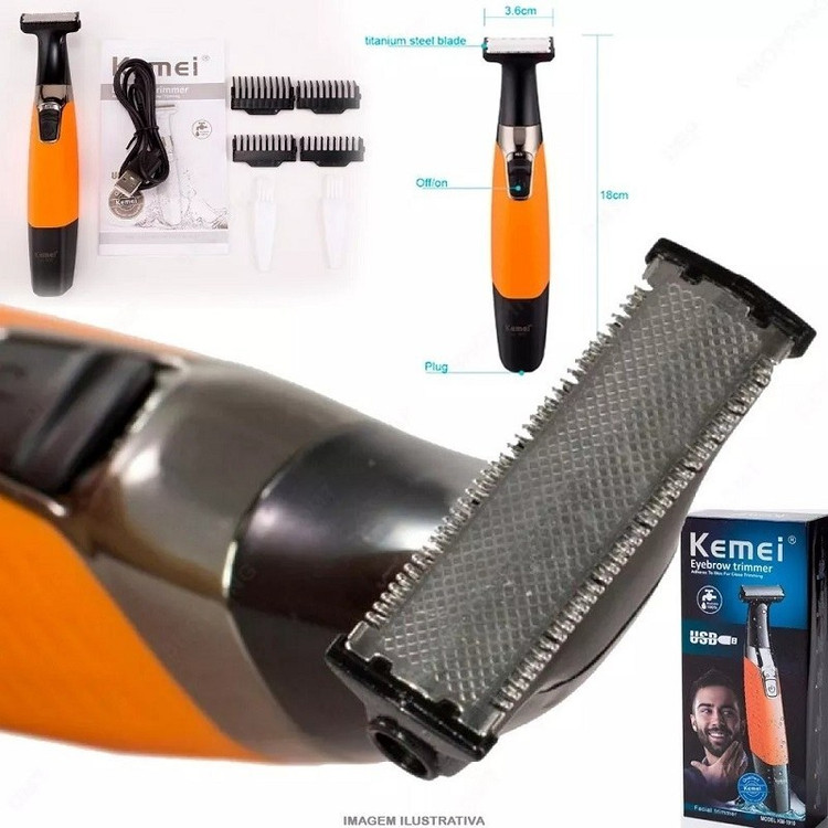 ژیلت شارژی مردانه برند کیمی مدل km-1910