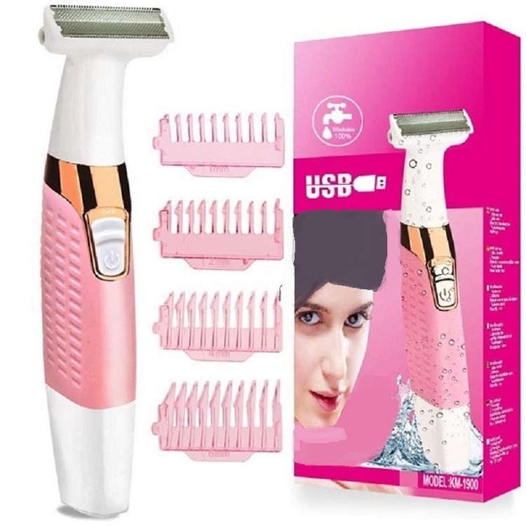 ژیلت شارژی بدن و صورت بانوان کیمی مدل KM-1900