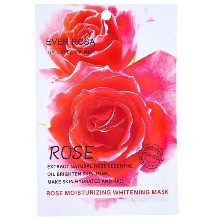 ماسک ورقه ای گل رز برند EVER ROSA