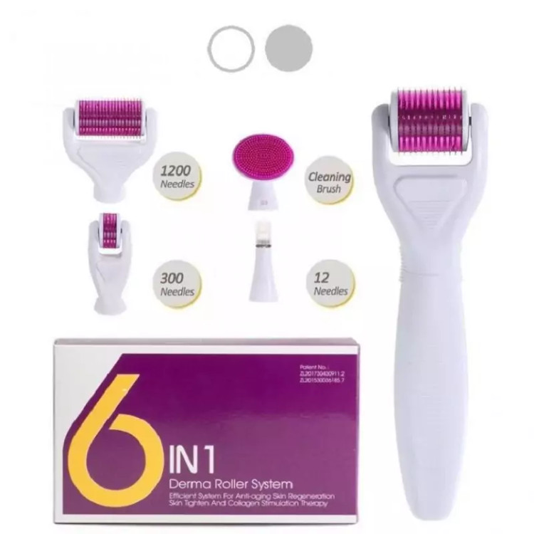 درمارولر تیتاتیومی 6 کاره 6 در 1 دی.آر.اس DRS Derma roller