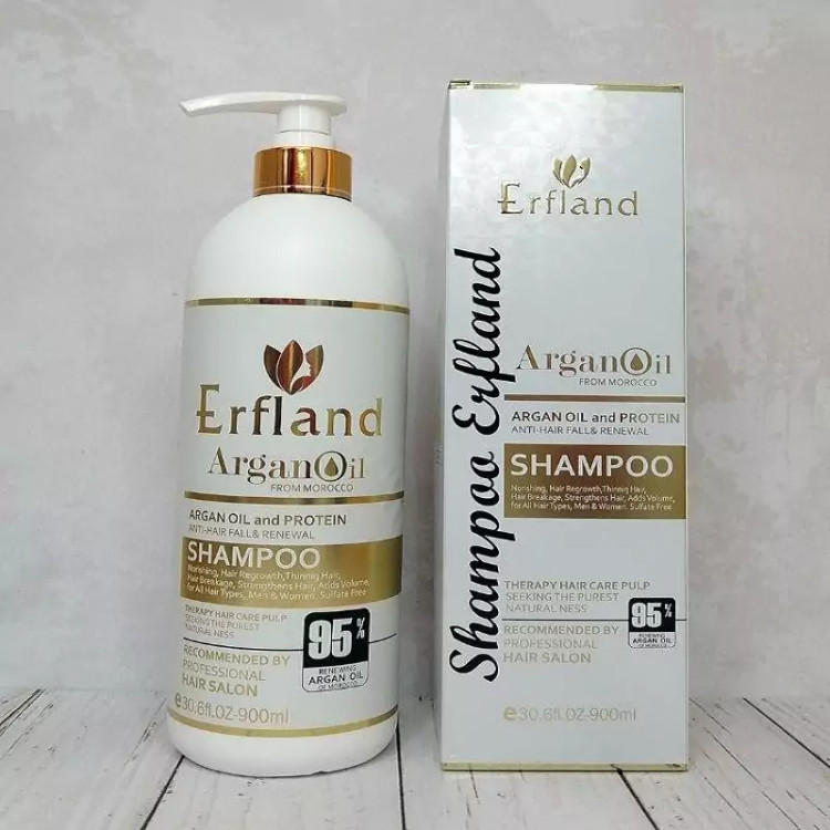 شامپو ضد ریزش مو روغن آرگان و پروتوئین برند ارفلند ERFLAND