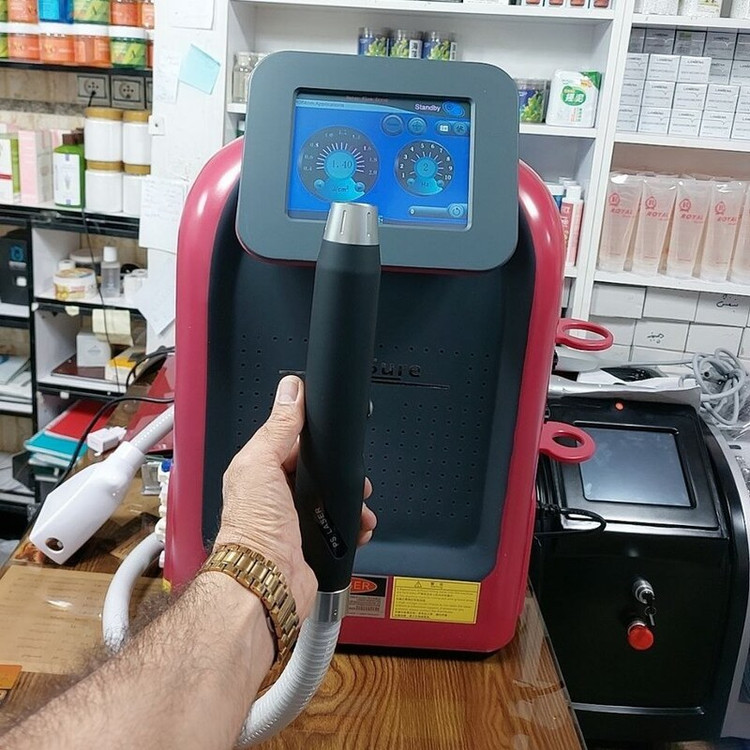 دستگاه لیزر پیکوشور 2000 ژول حذف و پاک کننده تاتو
