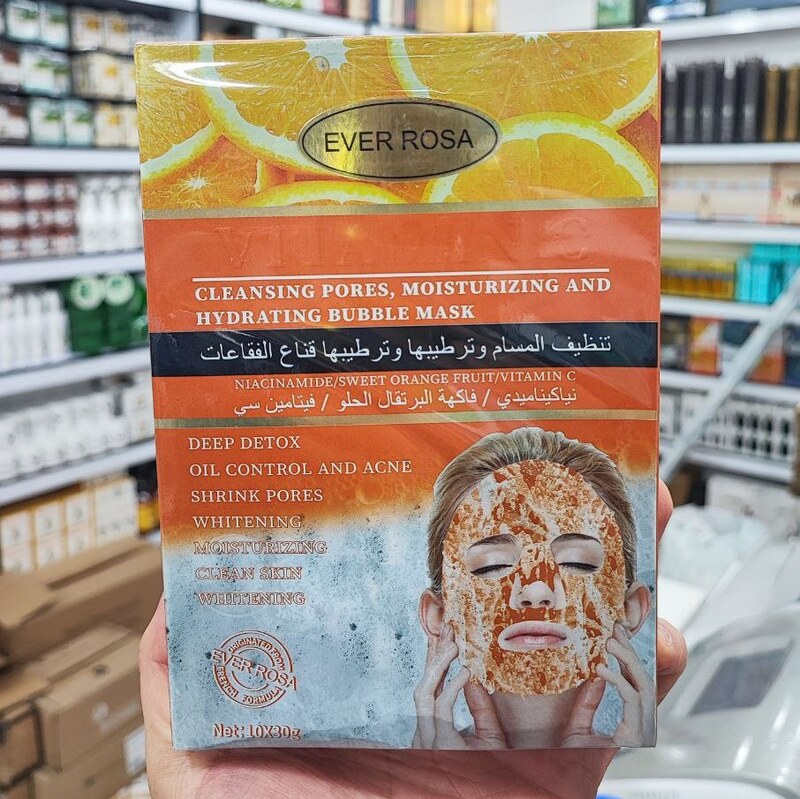 ماسک ورقه ای حبابی  پاک کننده منافذ برند EVER ROSA