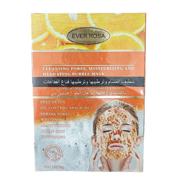 ماسک ورقه ای حبابی پاک کننده منافذ برند EVER ROSA