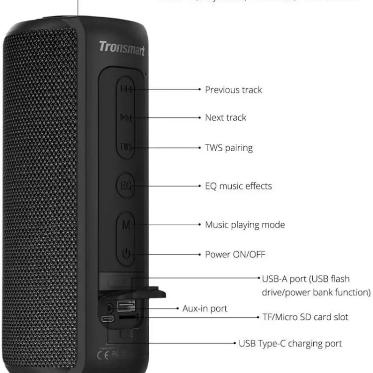 اسپیکر بلوتوثی tronsmart t6 plus