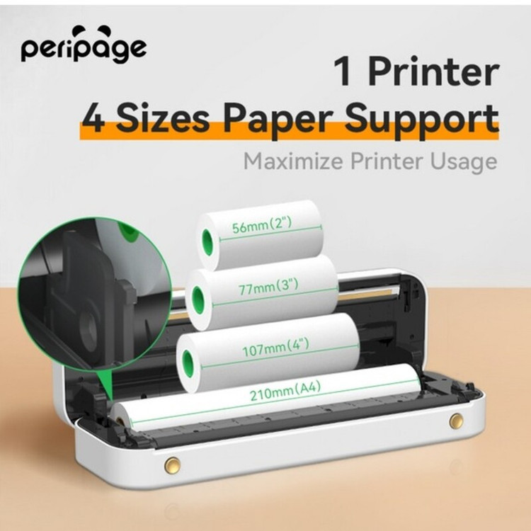 پیرینتر حرارتی a4 peripage